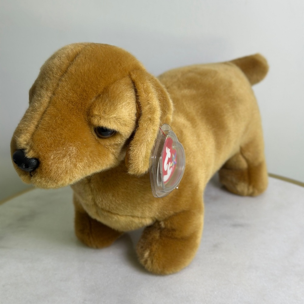 NWT VINTAGE TY BEANIE BUDDY DACHSHUND "WEENIE" 99’ Plush Stuffed Animal Tush Tag